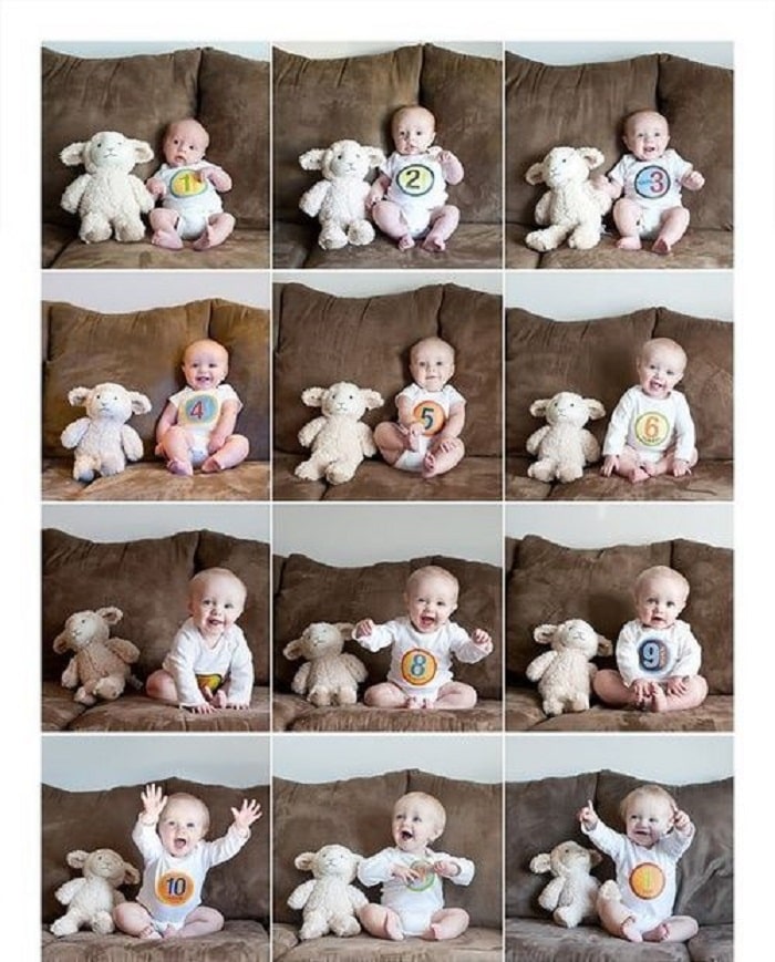 5 month baby girl photoshoot idea | 5 month baby, Baby month by month, Baby  girl
