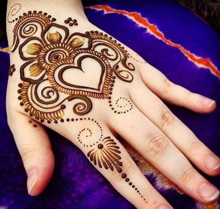 Details more than 82 heart mehndi design tattoo latest  thtantai2
