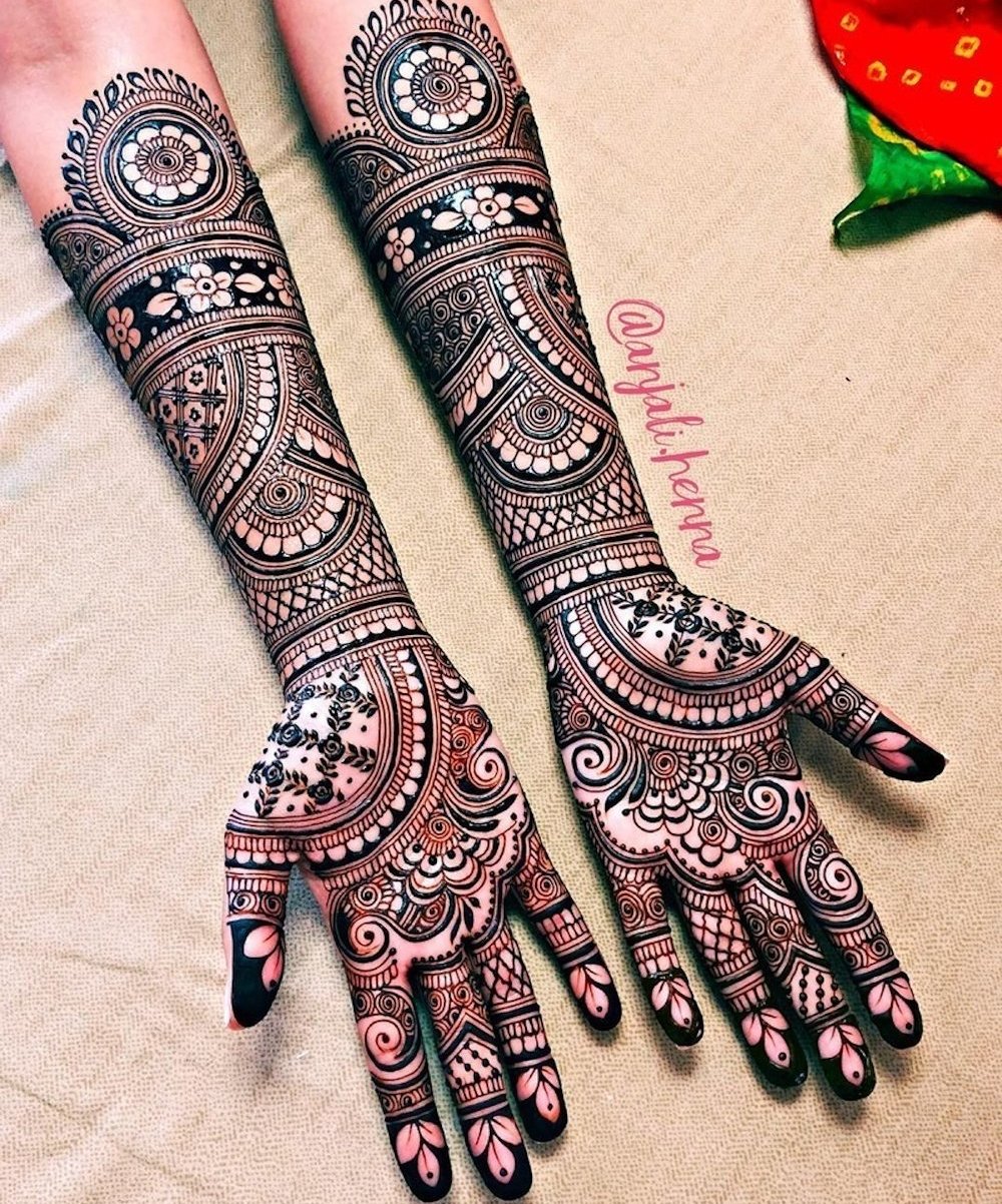 dulha dulhan mehndi designs hands – Bridal Mehndi Artist In Ahmedabad
