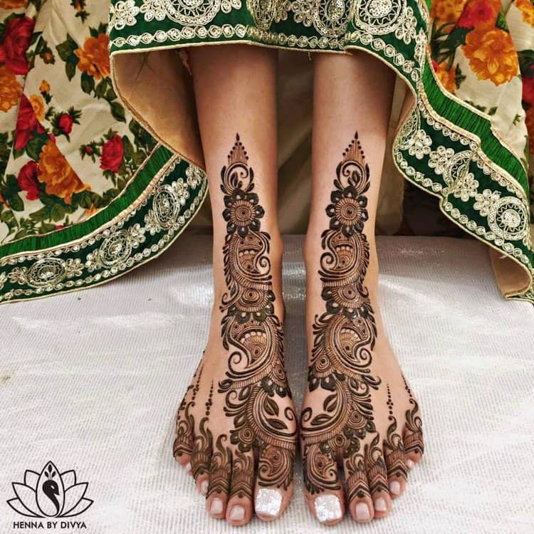 mehndi designs for feet, stylish foot mehndi design, foot mehndi design  photos | Zoom TV