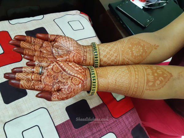 Dhara Suthar | Bridalmehndiartist | Ahmedabad | Janoi ( thread ceremony  mehandi) 🌸 bridal booking open for 2023 - 2024 🌸 Using Organic henna  @dharamehndi_ 🌸 Online / offline ... | Instagram