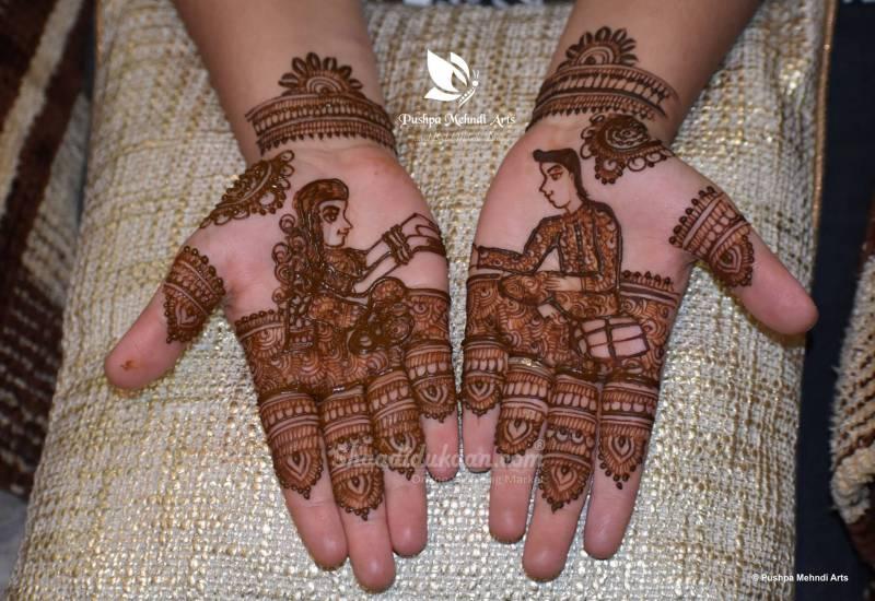 Today's Bridal Mehndi for Husna from Kolar by Pushpa Mehndi Arts | By Pushpa  Mehndi ArtsFacebook