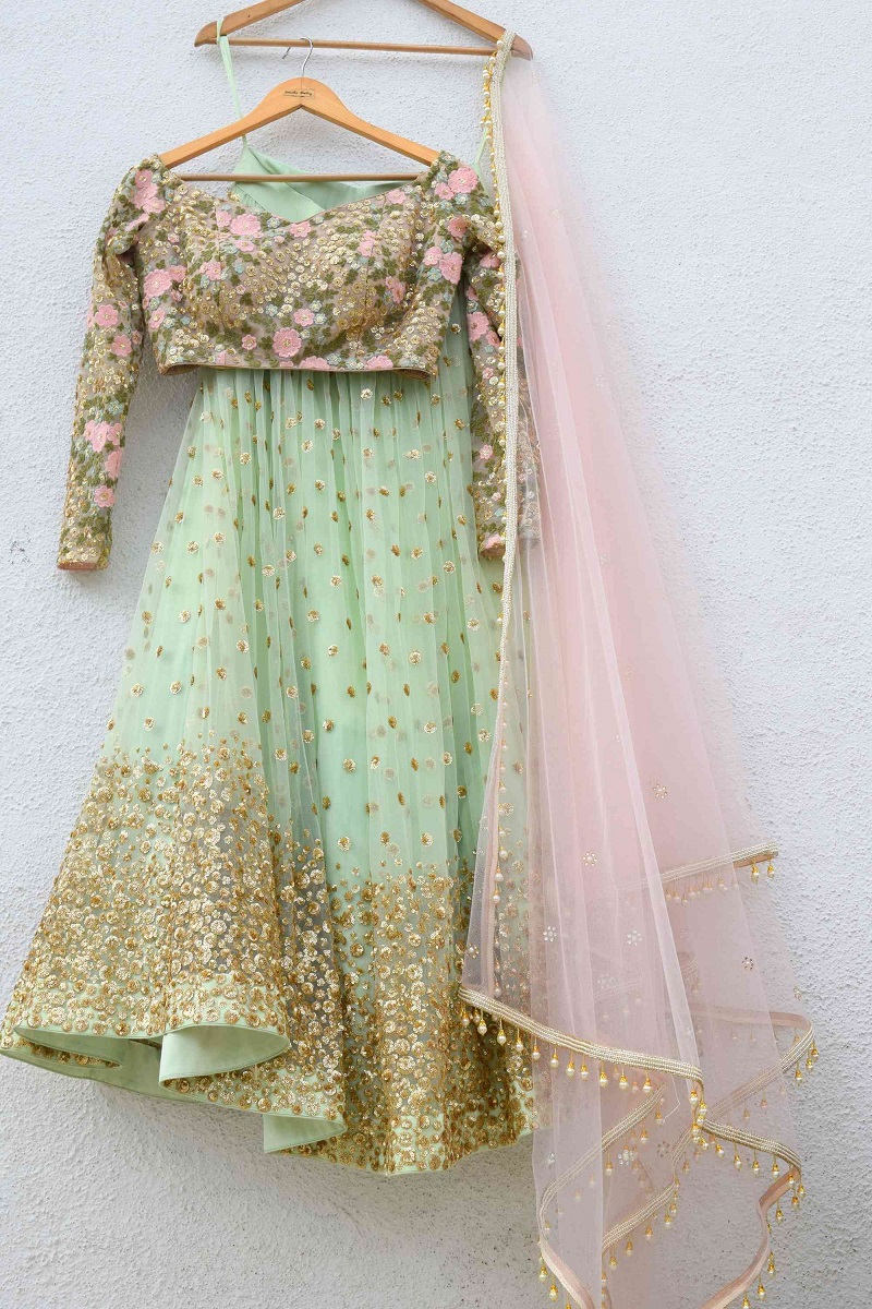 20 Blingy Gota Patti Lehenga Ideas To Sparkle Your Bridal Look 1287