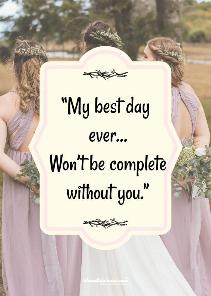 Bride And Bridesmaids Quotes Dresses Images 2022