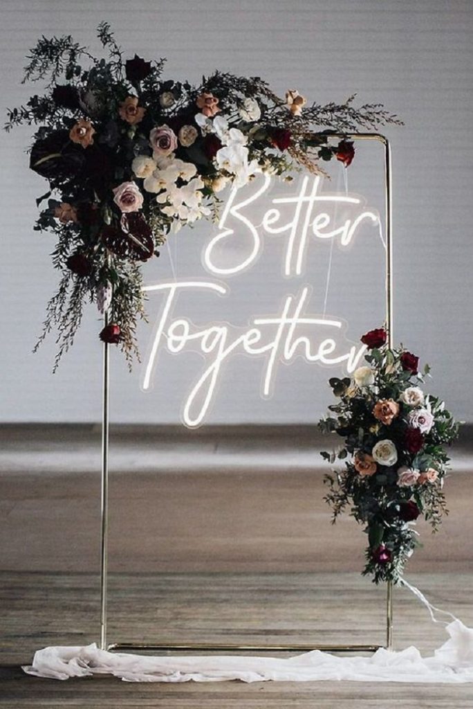 LED Signages wedding decor ideas Wordify and Ledify