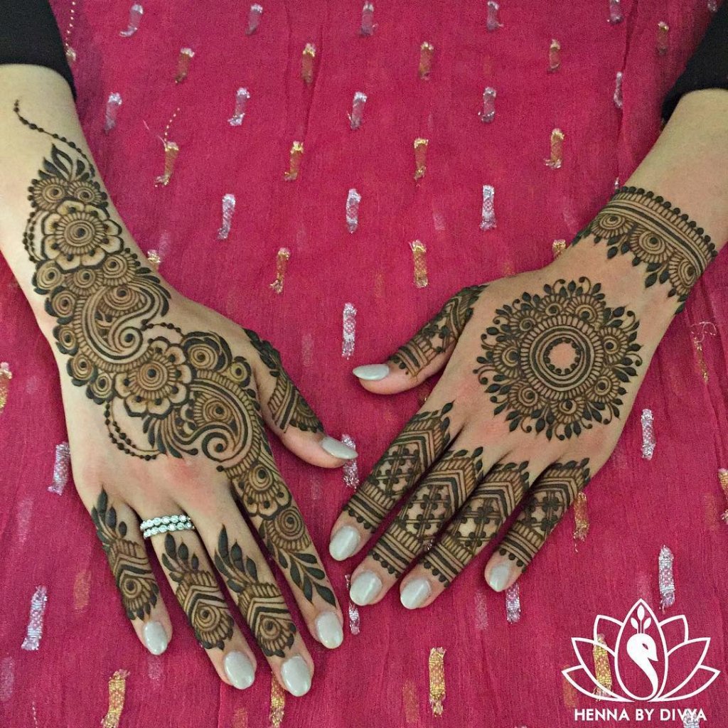 Beautiful Front and Back Hand Mehndi Designs For Bridal!