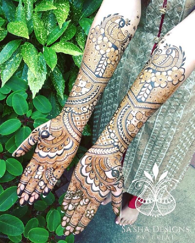 Easy negative space filling mehndi design | mehndi for wedding | Simple  Bridal Mehndi Design