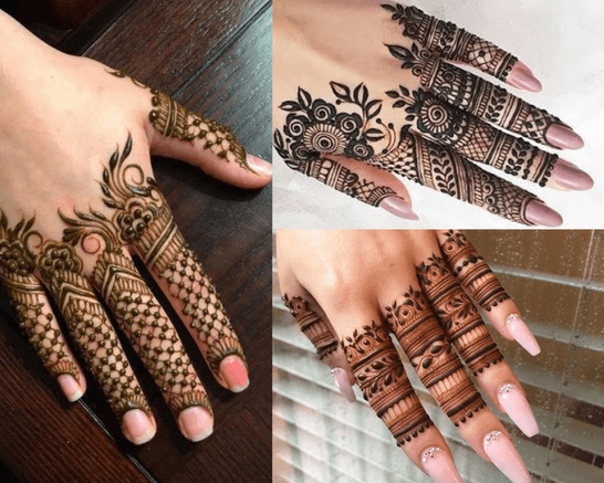One Finger Mehndi Style Design - Back Hand Finger Mehndi Designs Easy - Mehandi  Designs For Fingers - YouTube