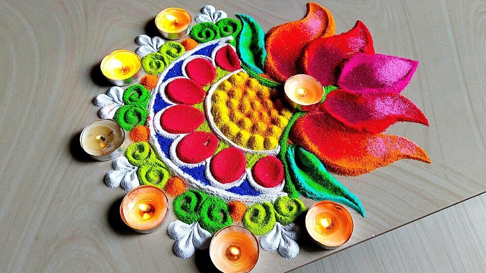 Buy Ascension  6 Different Design Draw Rangoli Making Kit Rangoli Stamp Om  Swastik Flower Assorted Multi Designs Colourful Rangoli Designs Rangoli  Making Stencils Online at Low Prices in India  Amazonin