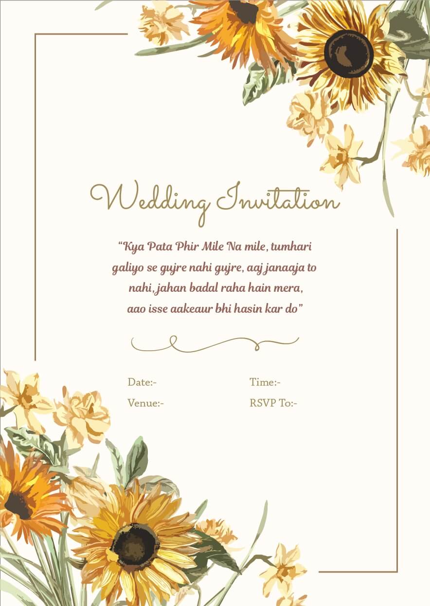 Wedding Invitation Wordings For Friends, Invite Quotes