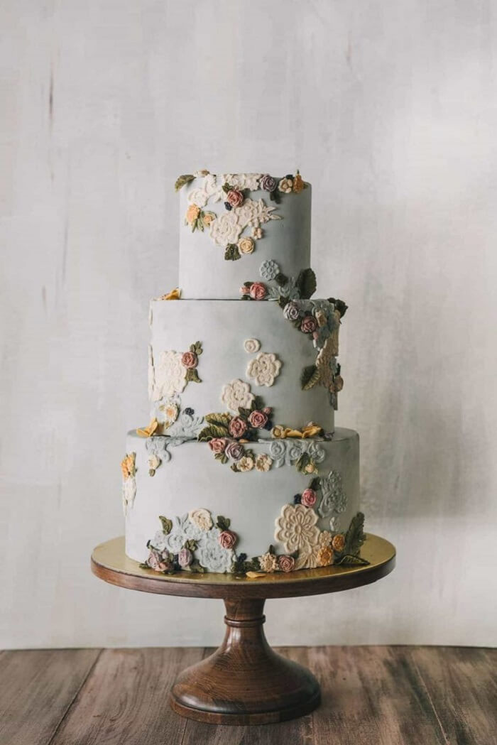 Mexican Embroidery Wedding cake - le' Bakery Sensual