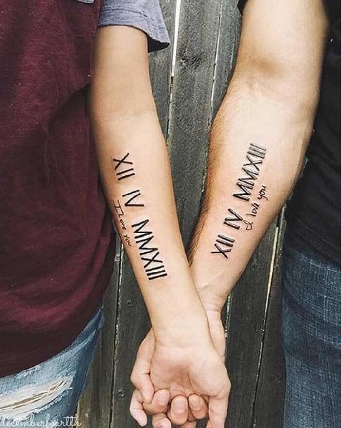Matching Couples Tattoos Inspo because relationshipmatters  Tatuagens  combinando de casais Tatuagens casais apaixonados Idéias de tatuagem  femininas
