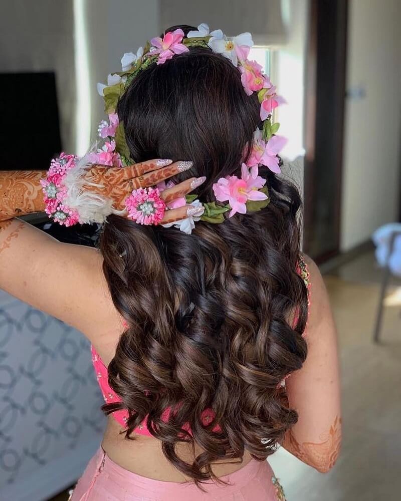 Flowers in her Hair | Bridal flower crown, Floral crown wedding, Flower  crown hairstyle