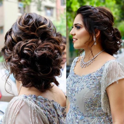 Glamorous Hairstyles For Brides  Bridesmaids According To Their Face Shape   WeddingBazaar