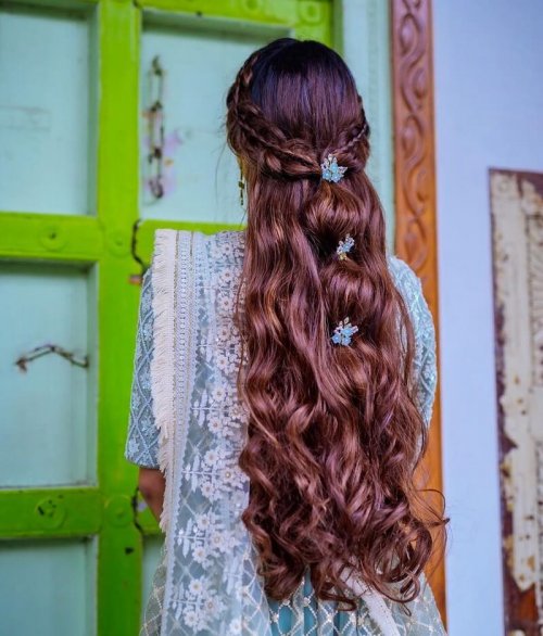 Indian Wedding Hairstyles for Long Hair - K4 Fashion