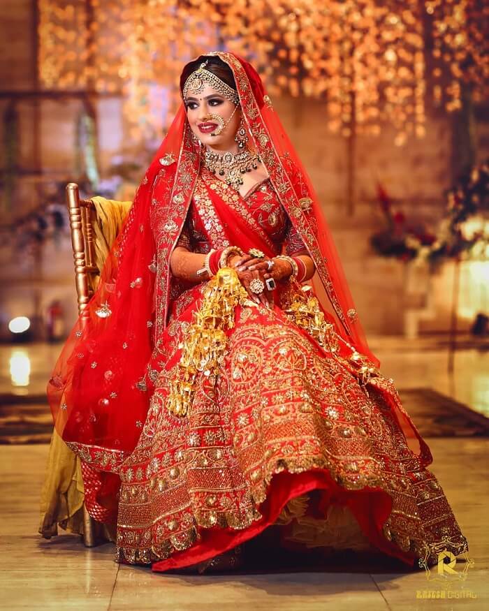 An epiphany from Real Brides Wearing Double Dupatta Lehnga to Exalt ...