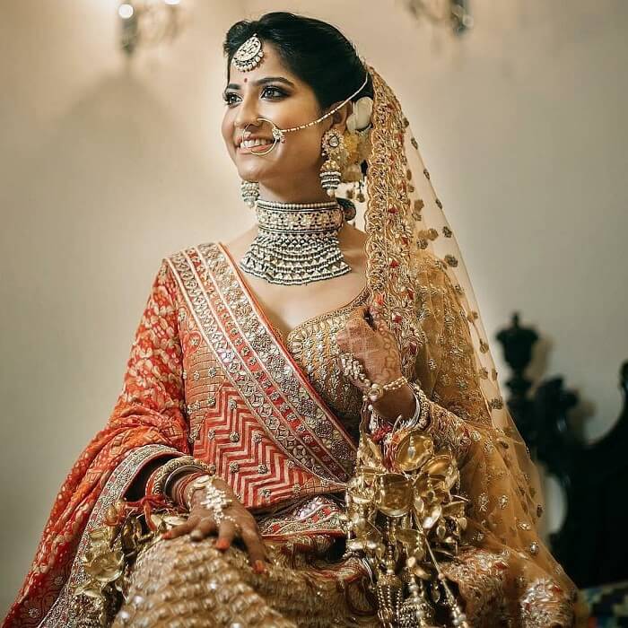 An epiphany from Real Brides Wearing Double Dupatta Lehnga to Exalt ...