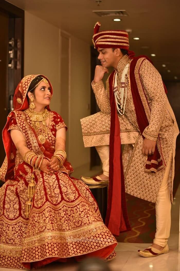 Traditional Indian Bride and Groom Attire