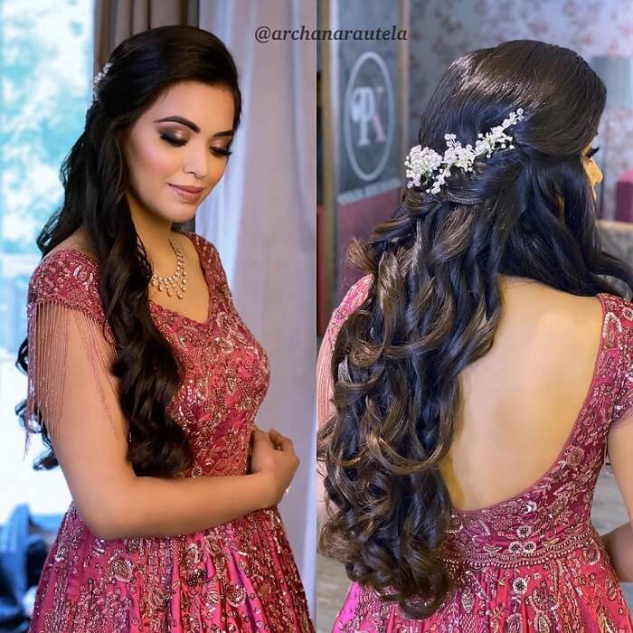 5 open hairstyle for wedding or engagement  most beautiful hairstyle for  girls  she fashions  YouTube