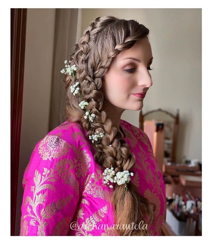 15 Trendy And Latest Engagement Hairstyles For Indian Brides