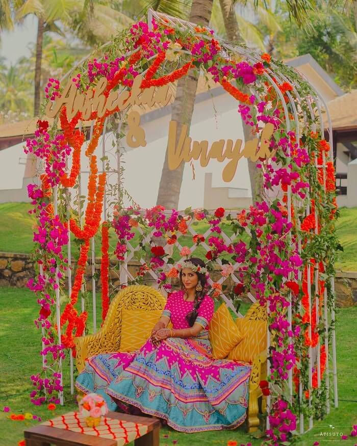 Indian Wedding Colorful Stage Swing/Jhula