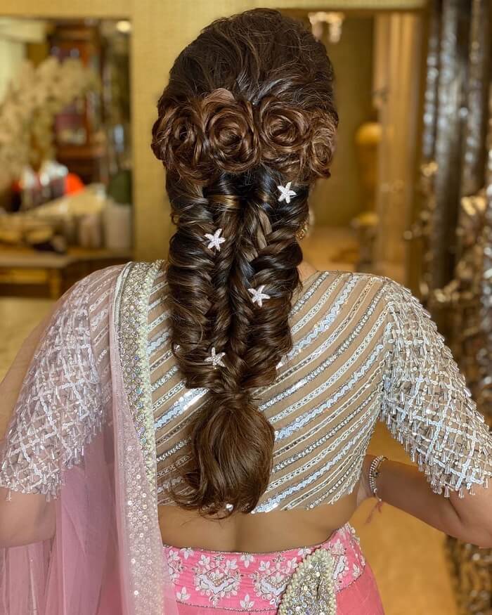 20 Indian Bridal Hairstyles for Lehenga You can Try on Your Wedding Day   Bridal Look  Wedding Blog