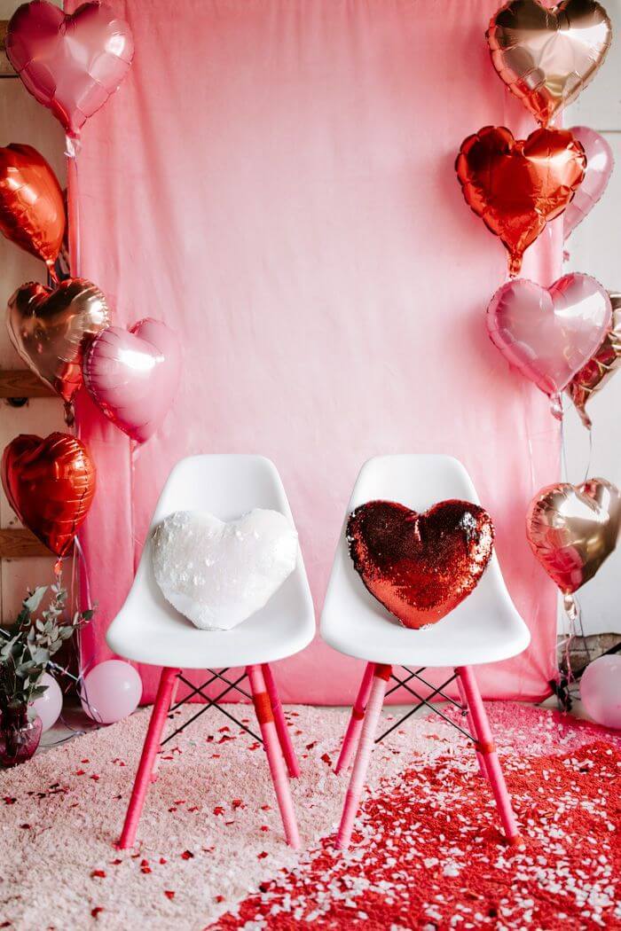 Valentine S Day Wedding Ideas Theme Decor Photobooth Props Selfie Frames And Balloon Decor