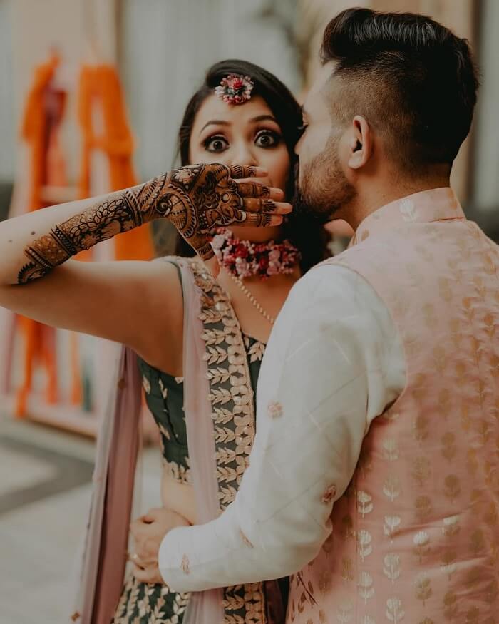 Romantic couple pic | Indian wedding poses, Bride groom poses, Marriage  poses