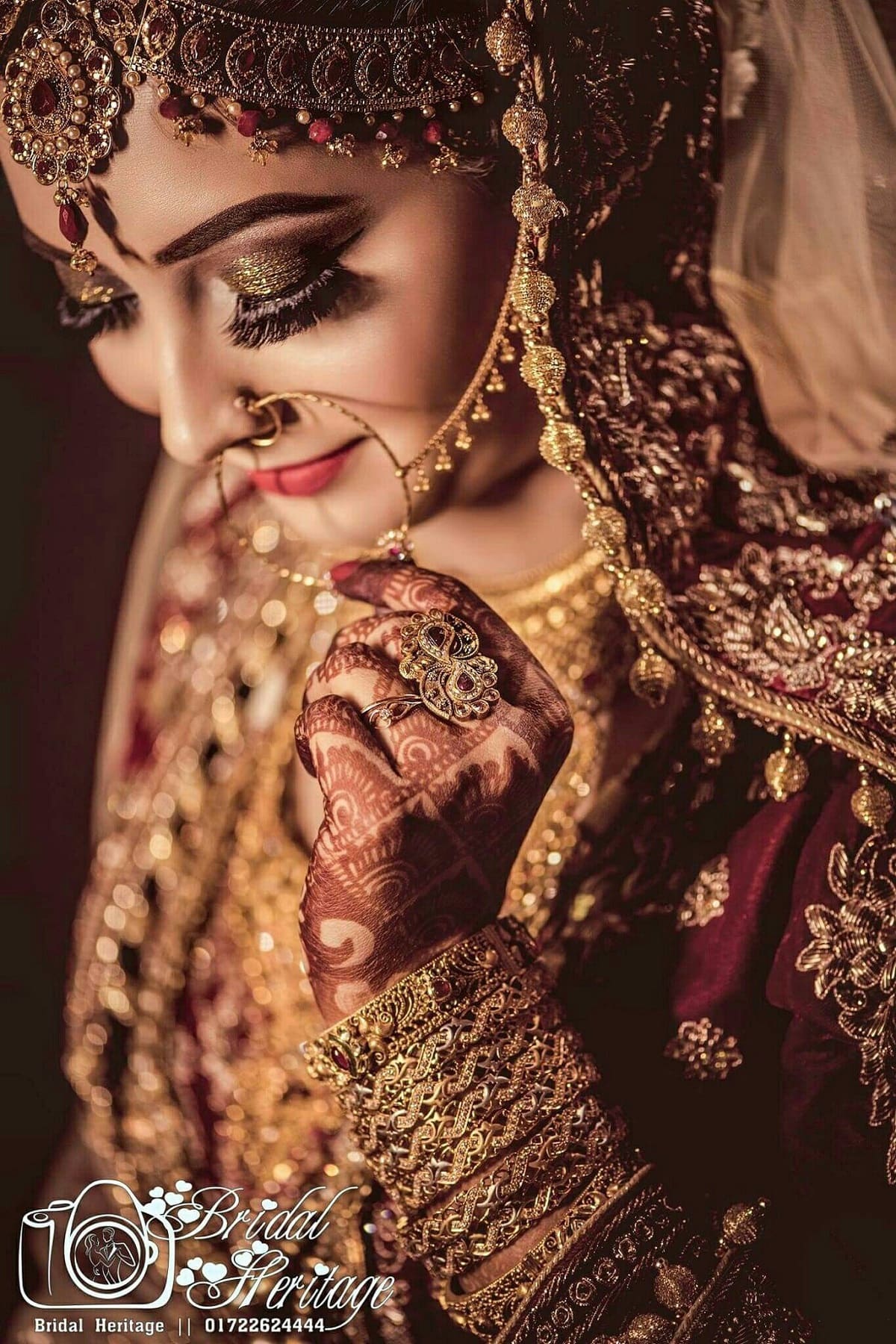 Gorgeous Bridal Look | Indian bride photography poses, Bridal photography  poses, Indian wedding photography poses
