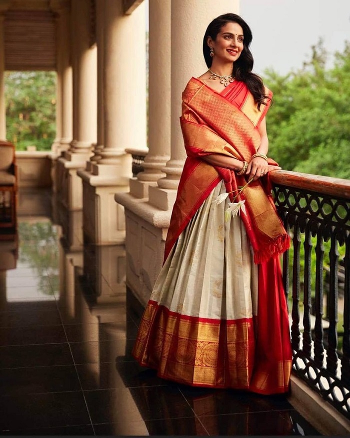 Latest Half Saree Photos Kerala Style Design For Women