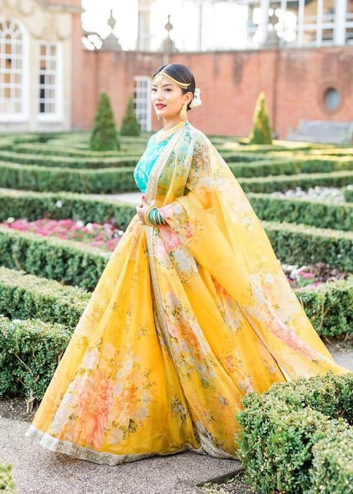 Yellow Gota Lehenga Set – Aneesh Agarwaal