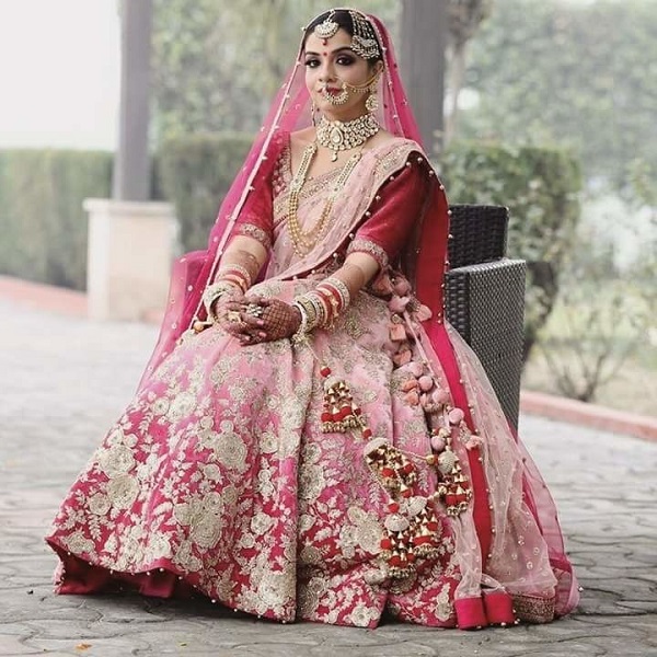 30 Pretty Ombre Bridal Lehengas Perfect For The Crimson Brides