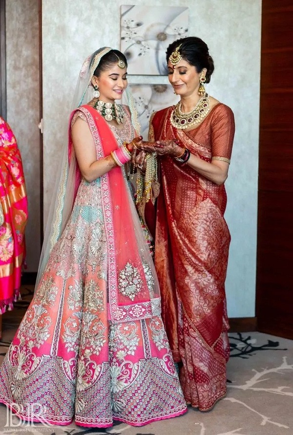 ombre bridal lehenga