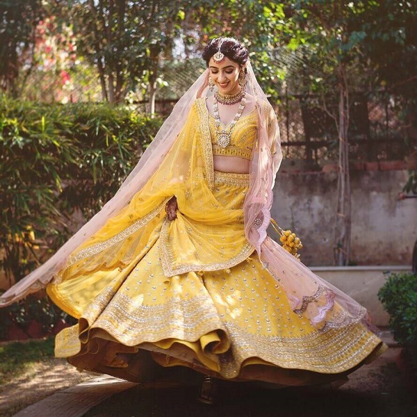 ombre bridal lehenga