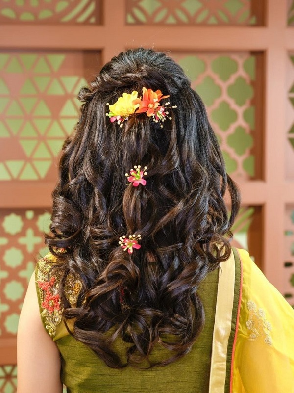 Shaadiwish Inspirations and Ideas | Haldi%20hairstyle