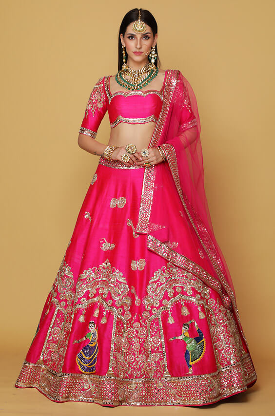 bridal lehenga doli design