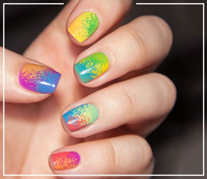 Nail Art Designs For Holi