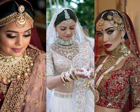 Bridal hairstyle with white roses and matha patti | Indian bridal hairstyles,  Indian bridal makeup, Bridal hairdo