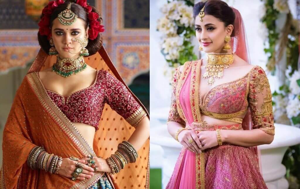 Buy Beige Silk Organza Leaf Neck Meherban Bridal Lehenga Set For Women by  Sahil Kochhar Online at Aza Fashions.