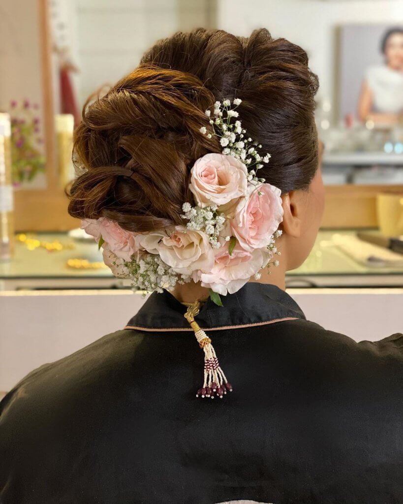 Bridal Floral Bun Hairstyles And Ideas For Your Big Day  K4 Fashion