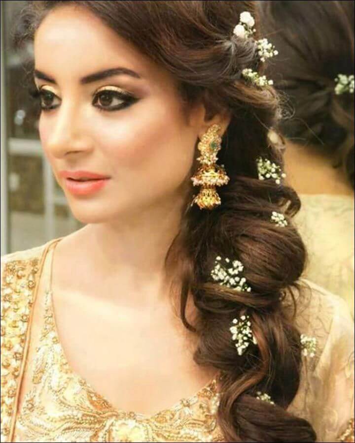 12 Pretty Hairstyles for women Specially for Weddings   Long hair styles  Hair styles Indian bridal hairstyles
