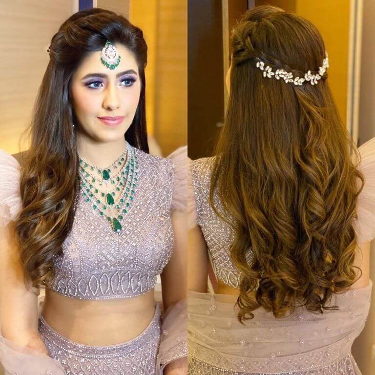 Open Bridal Hairstyle Ideas For Indian Wedding - K4 Fashion