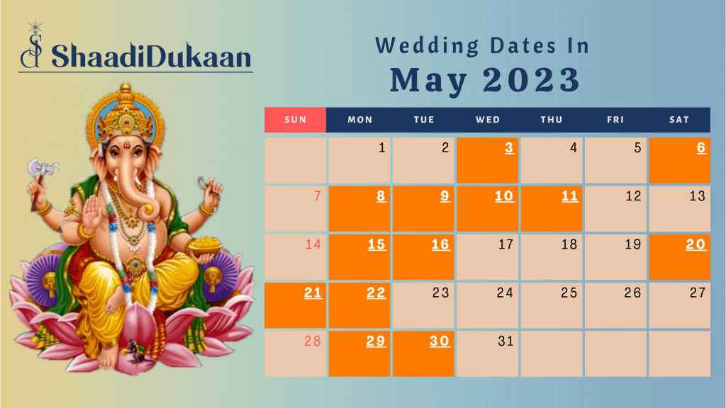 Auspicious Indian Hindu Wedding Dates For 2023