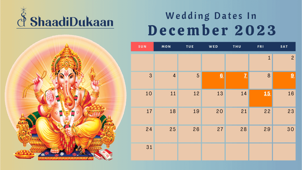 Auspicious Indian Hindu Wedding Dates for 2023