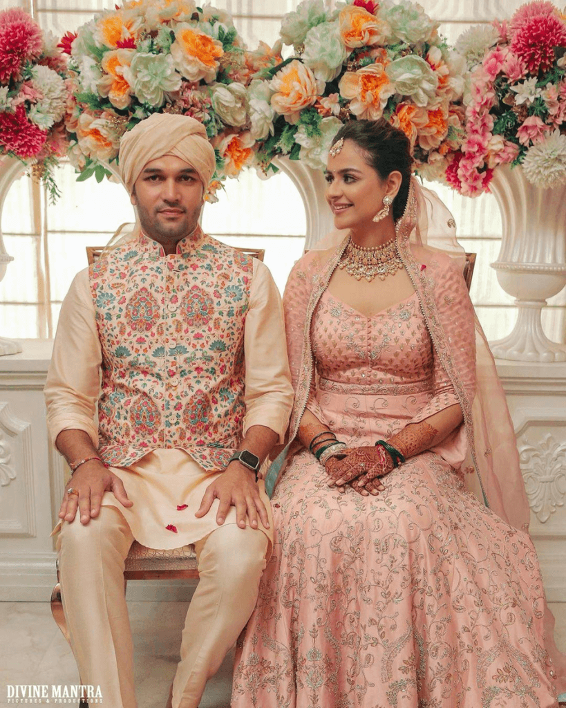 Couple Wedding Outfit Ideas, Colour Coordinated, Coordinated Outfit