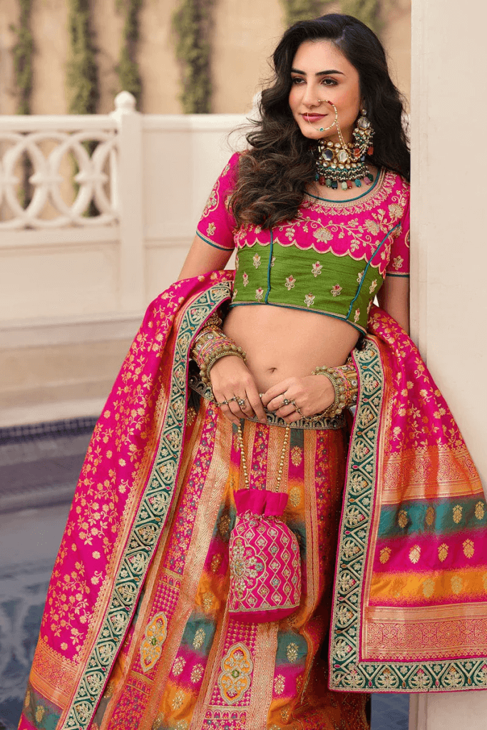 Gorgeous Gold & Ivory Lehengas You Will Crush On Under 40K!