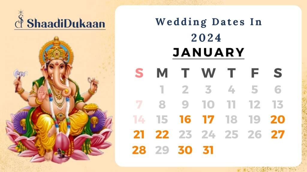 Fix Your Wedding Day With Auspicious Wedding Calendar 2024