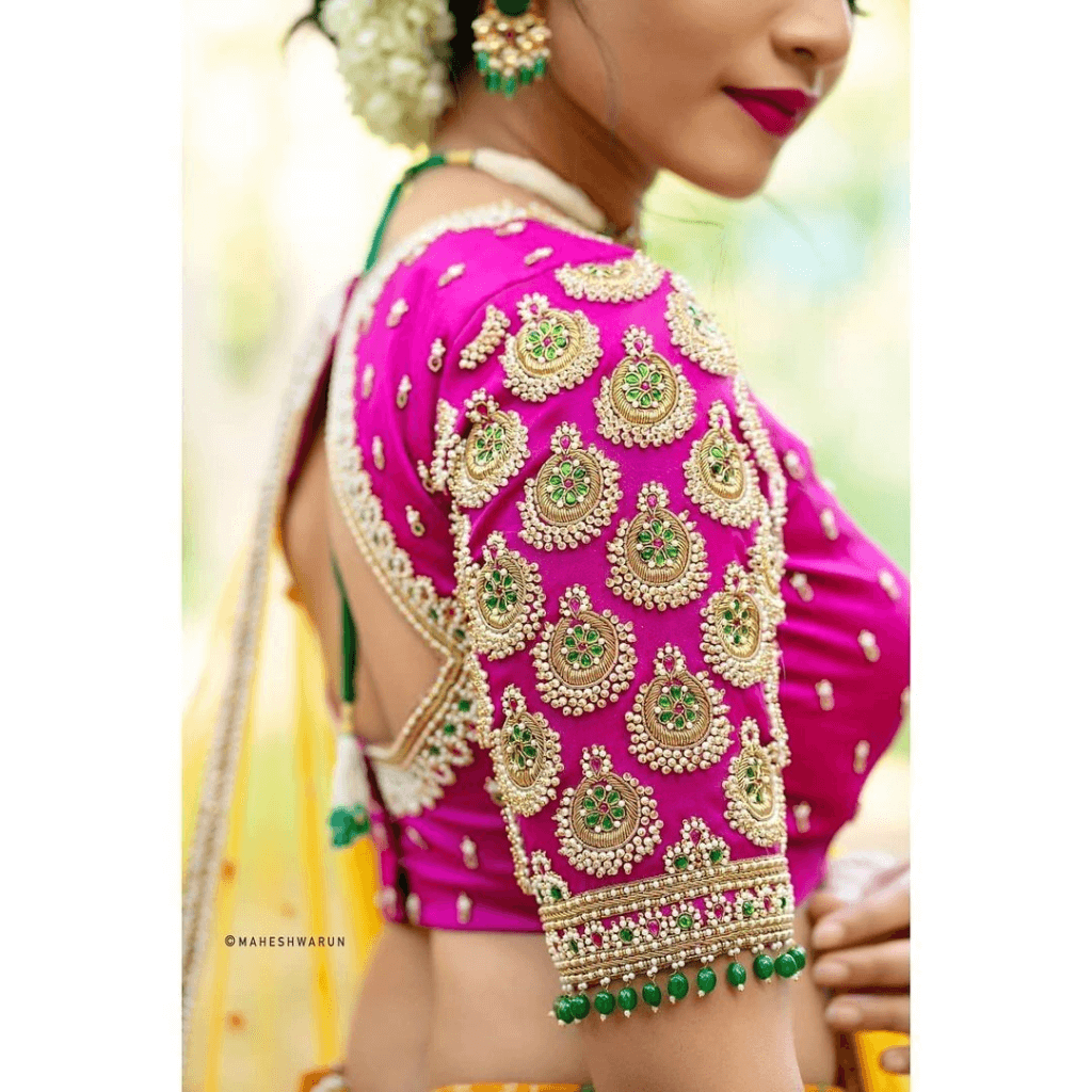 Traditional Embroidery Blouses Designs - Shaadidukaan