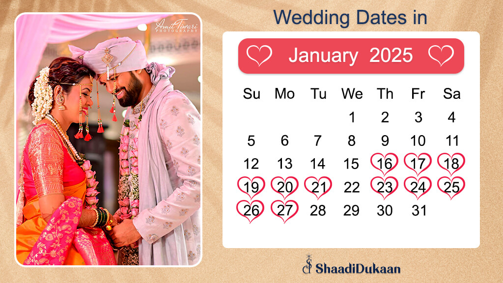 Auspicious Hindu Wedding Dates in 2025