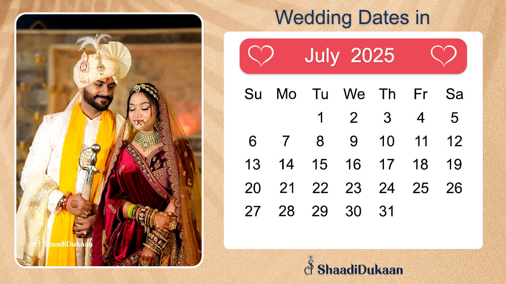 Auspicious Hindu Wedding Dates in 2025